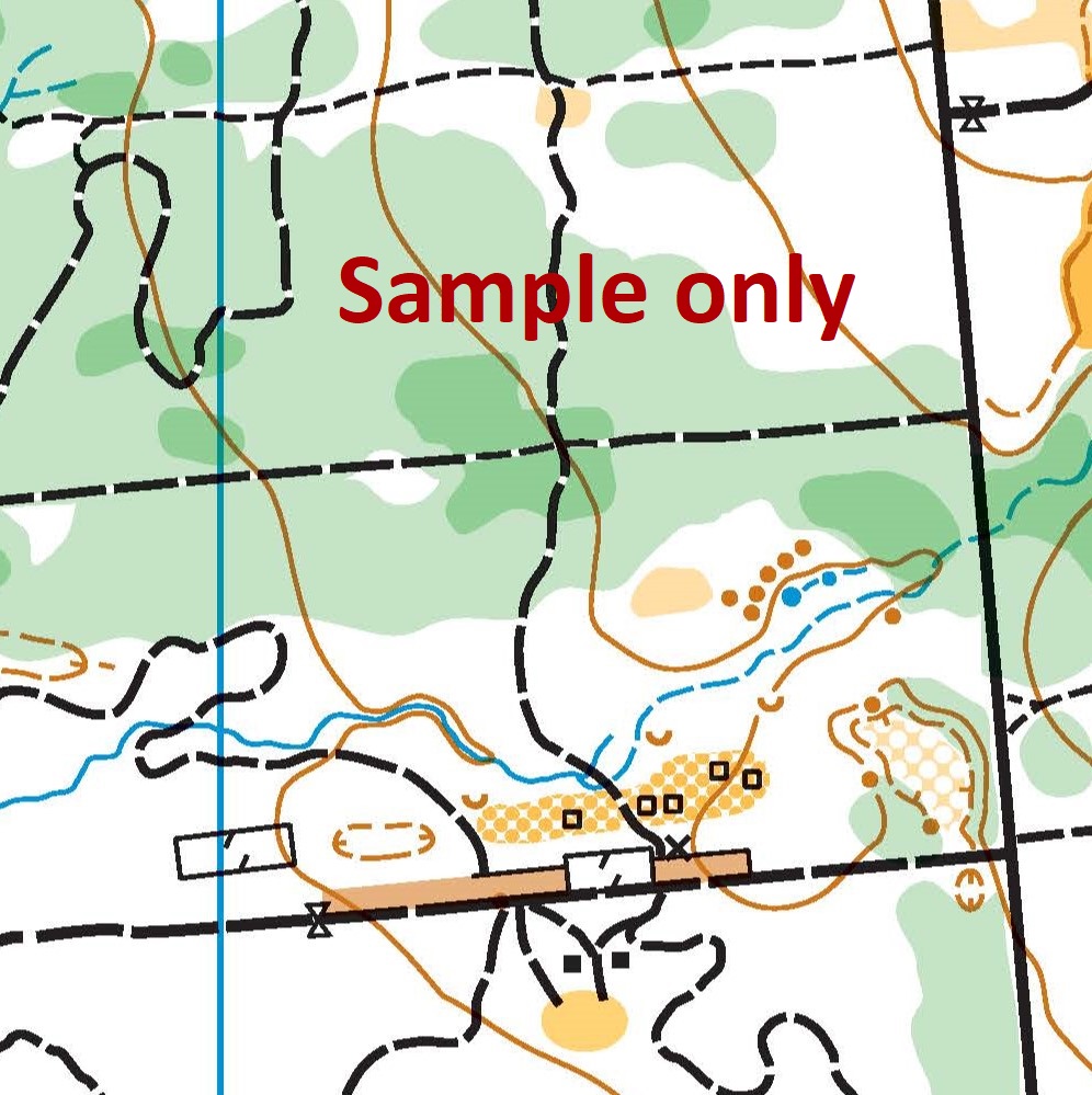 You Yangs Kurrajong Map (no markers) Orienteering Service of Australia