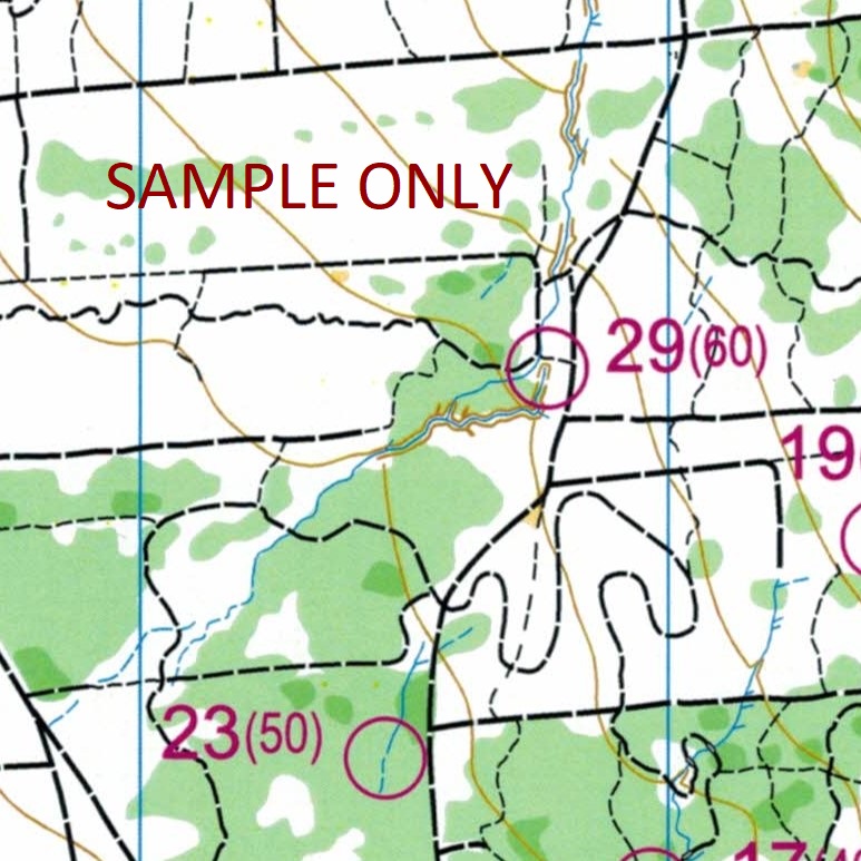 You Yangs Kurrajong Area Orienteering Map with permanent control