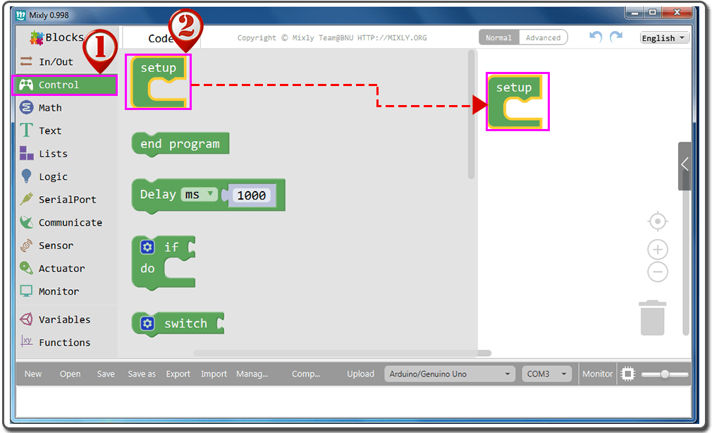 Graphical Programming Kit for Learn Coding with Arduino IDE8 Passive