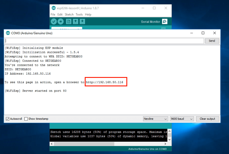 WiFi of Things Arduino Learning Kit Lesson 9 Home Security