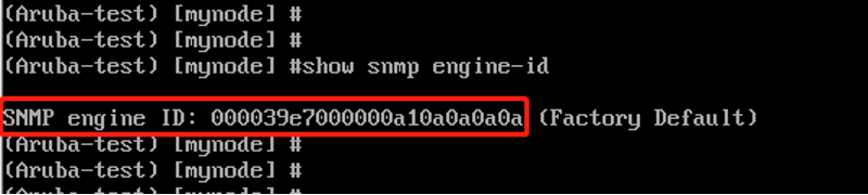 SNMPv3 Engine ID – Aruba SE Club