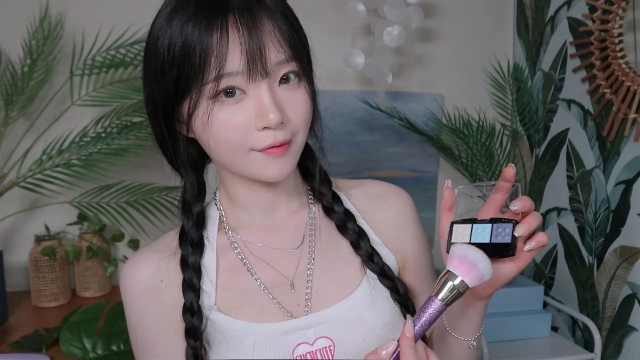 ASMR(Sub )잠이 오는 여름 휴양지 메이크업샵 상황극 Sleepy Makeup Shop in a Summer Resort