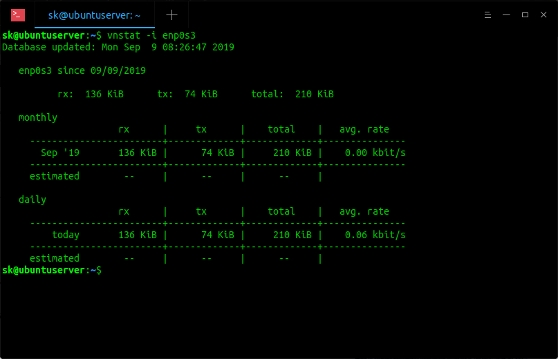 vnStat Monitor Network Bandwidth In Linux Admin's Cave