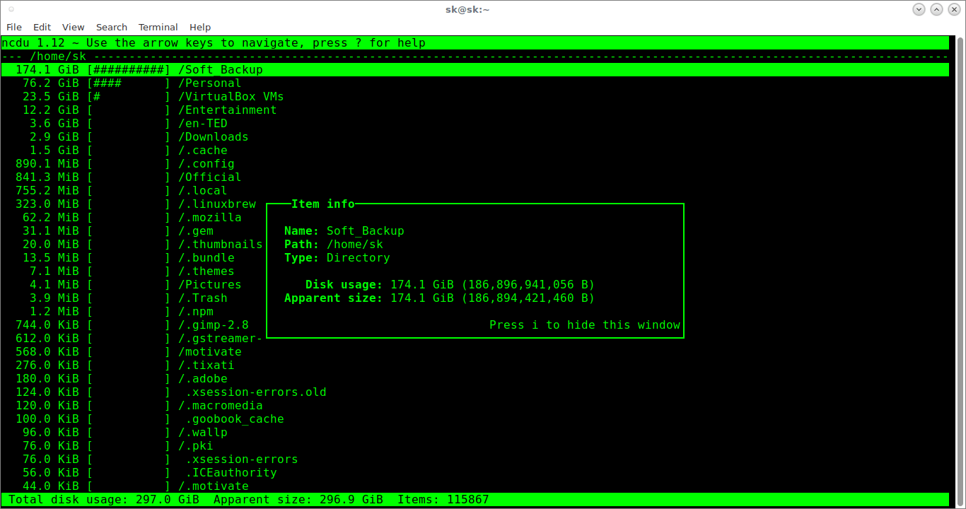 How To Check Disk Space Usage In Linux Using Ncdu OSTechNix