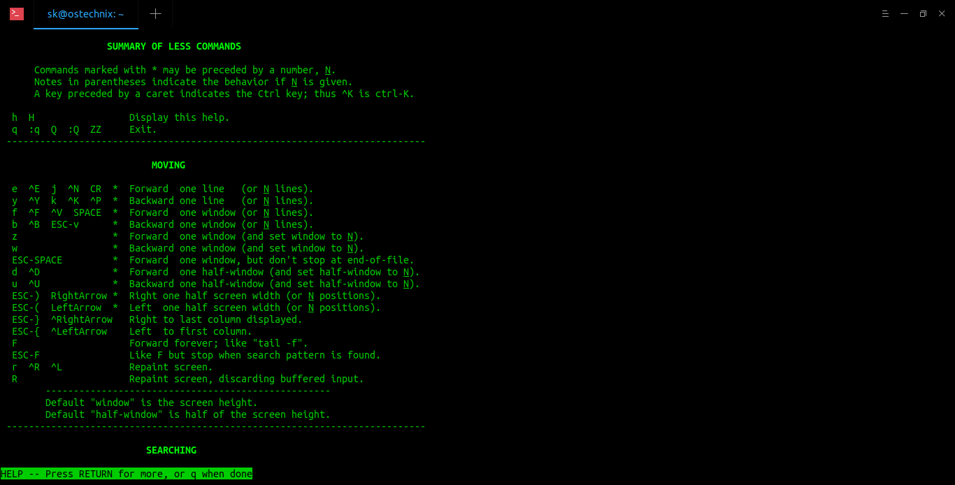 Learn To Use Man Pages Efficiently In Linux OSTechNix