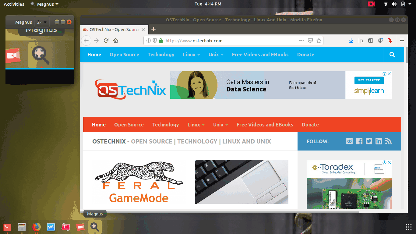 How To Magnify Screen Areas On Linux Desktop OSTechNix