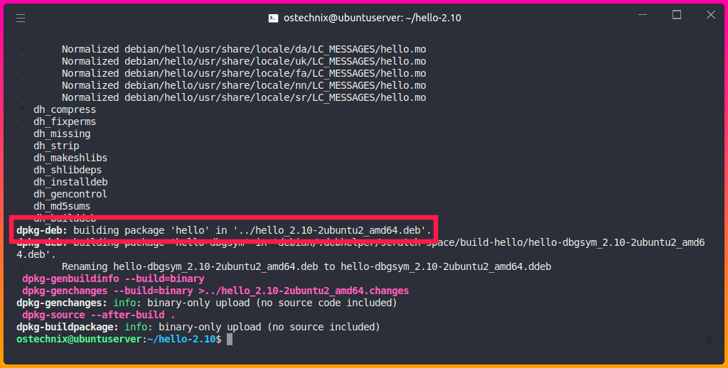 How To Build Debian Packages From Source OSTechNix