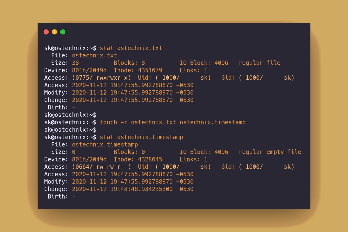 How To Edit A File Without Changing Its Timestamps In Linux OSTechNix