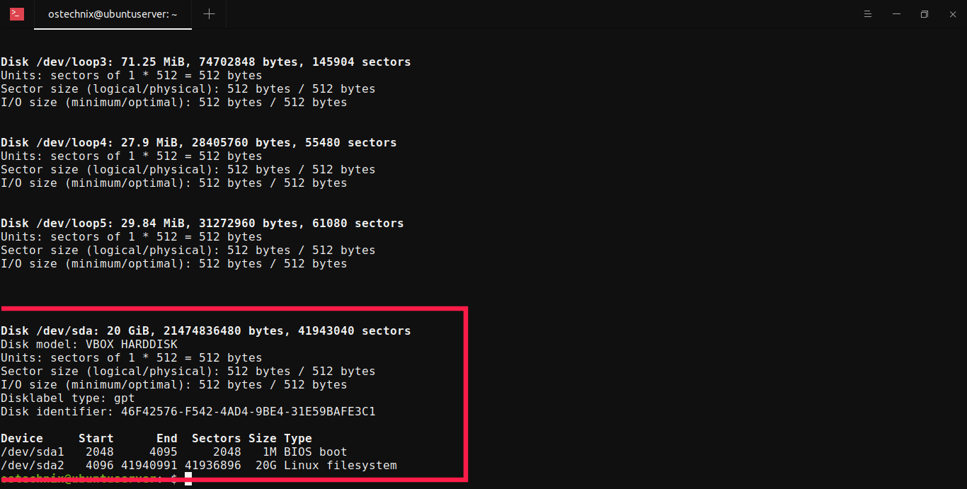 How To List Disk Partitions In Linux OSTechNix