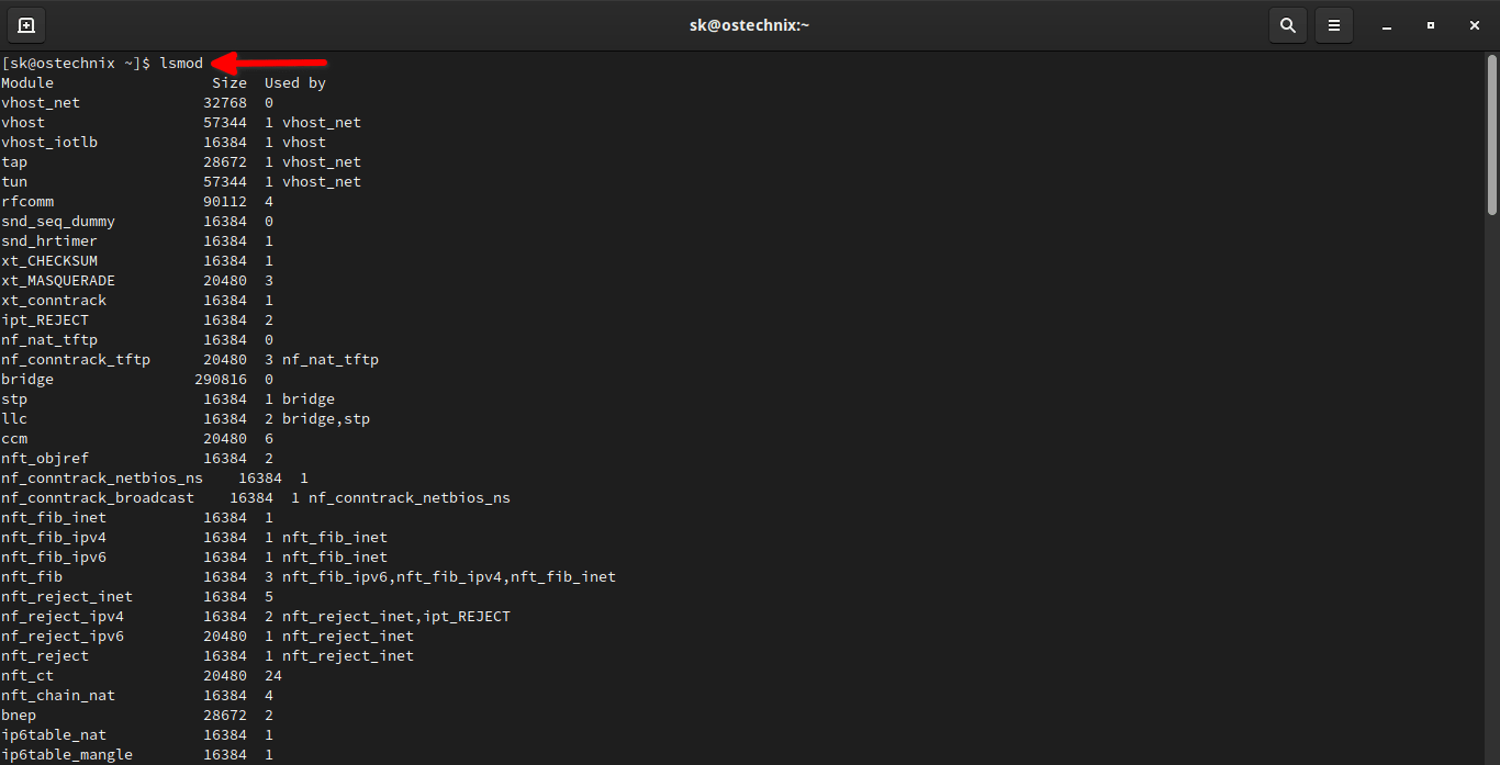 Display Linux Kernel Module Information With Modinfo Command OSTechNix