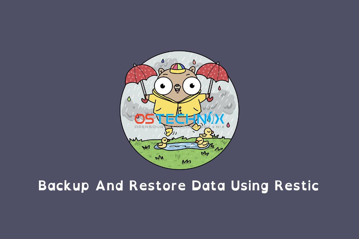 Backup And Restore Data Using Restic In Linux OSTechNix