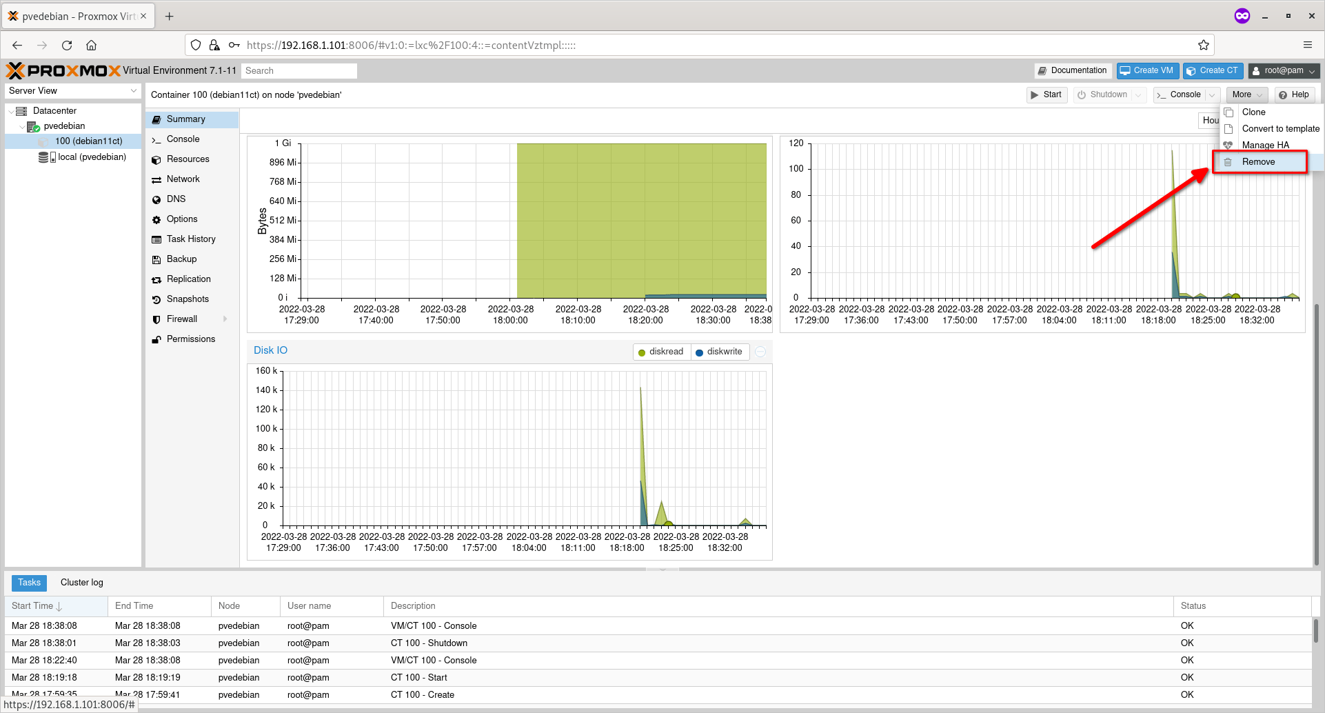 How To Create Proxmox Containers From Proxmox  UI Dashboard