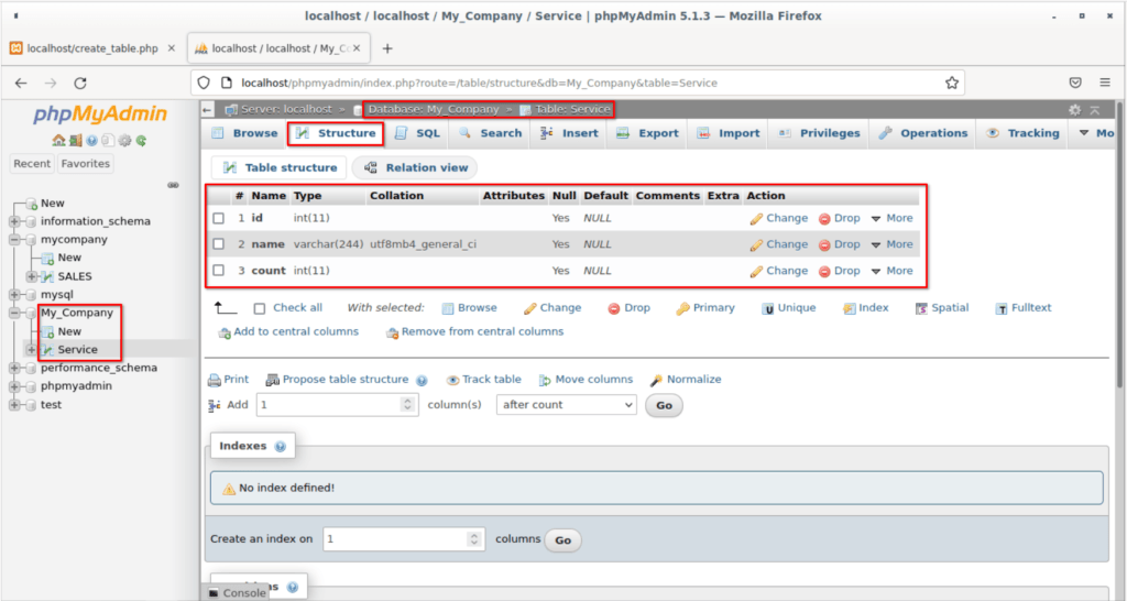 Create MySQL Database And Table Using PHP In XAMPP OSTechNix