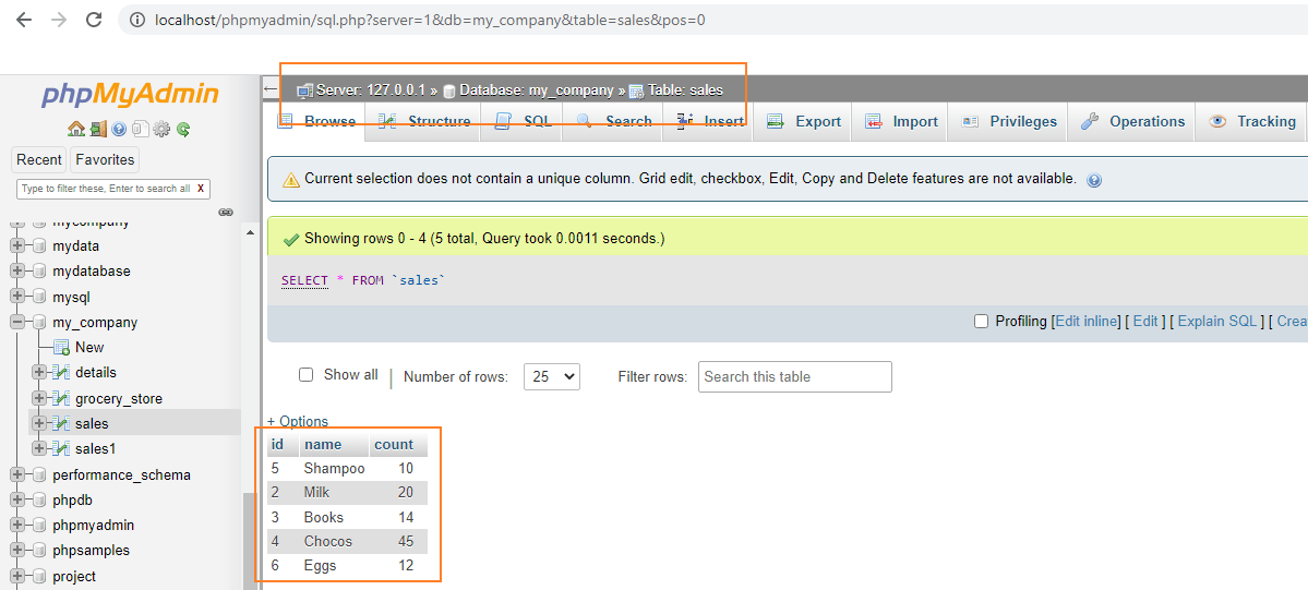 Php Mysql Delete Table Column Names