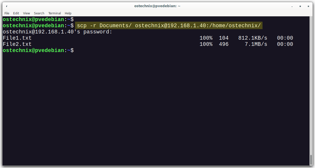How To Securely Transfer Files With SCP In Linux OSTechNix