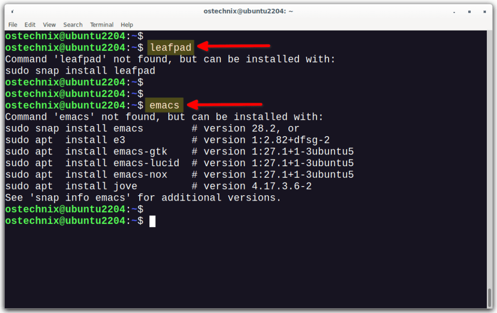Suggest Package Installation When Command Not Found In Linux OSTechNix