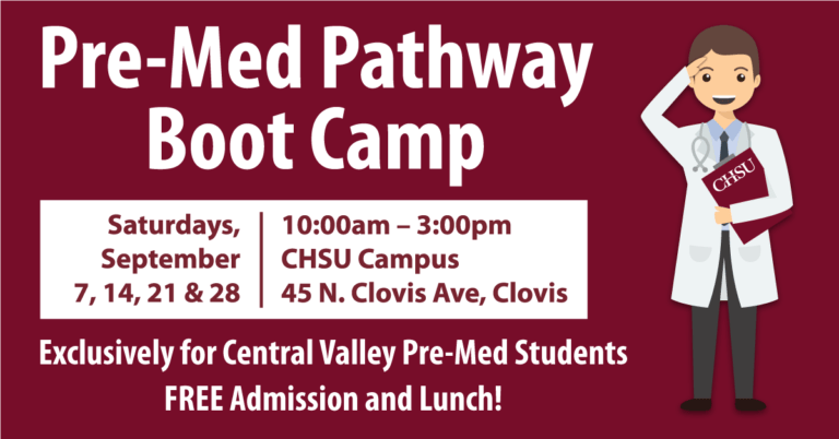CHSU COM and CVHEC Offer Free PreMed Pathway Boot Camp CHSU College of Osteopathic Medicine