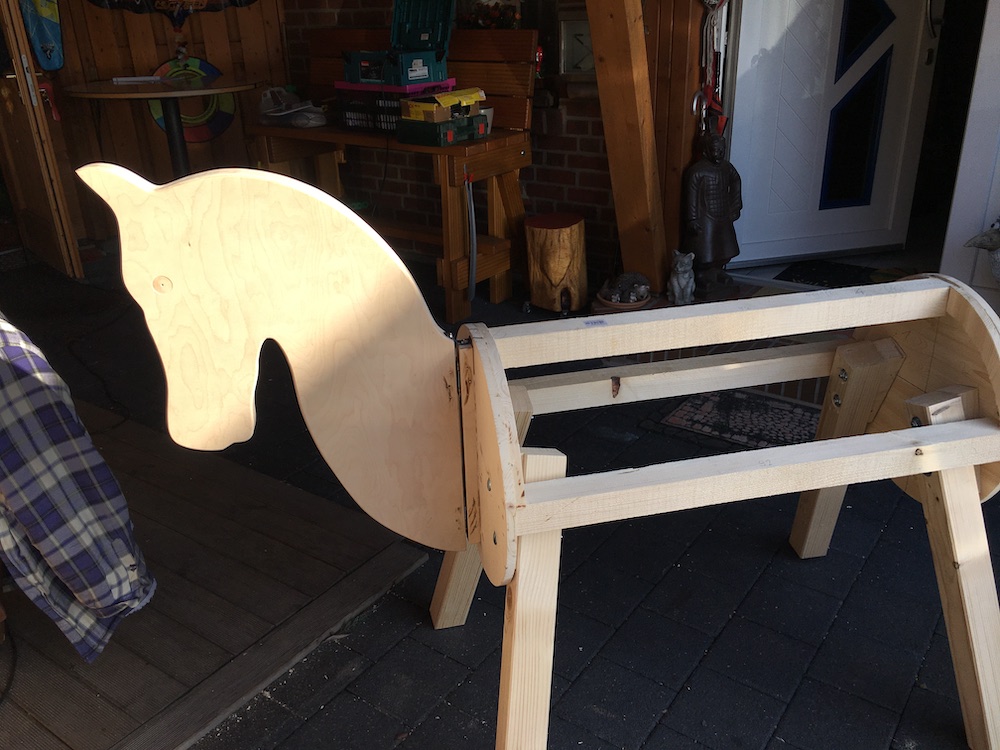 Pferdekopf Holzpferde Schablone Holzpferd Selber Bauen Teil 1 Korpus