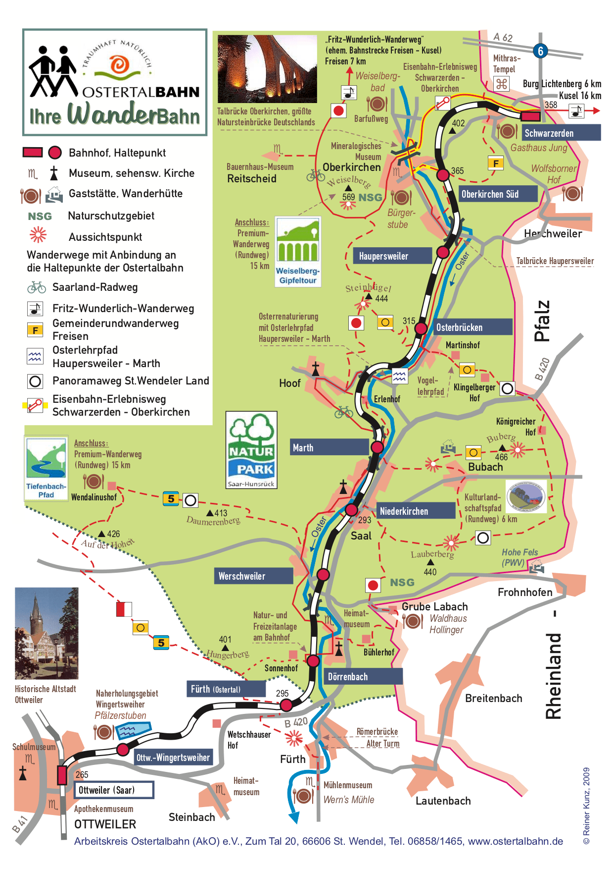 Strecke und Region OstertalBAHN