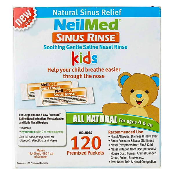 Sinus Rinse Infantil 120 Sobres Premezclados Refill Ostotec