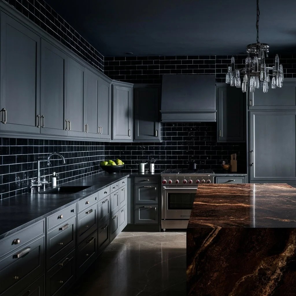 15 Dark Color Kitchen Inspirations Transform Your Space Today