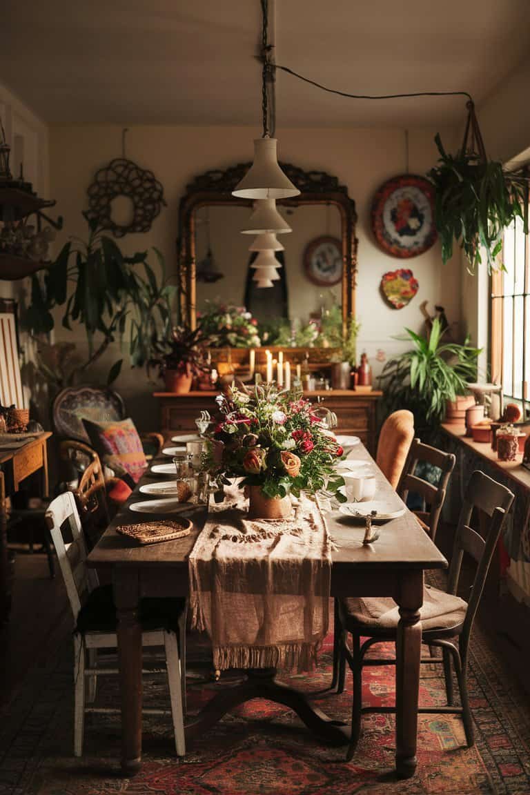 10 Boho Dining Rooms That'll Make You Swoon