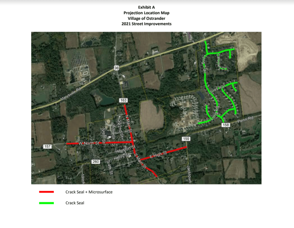 Roadwork Notice Official site for Ostrander, Ohio