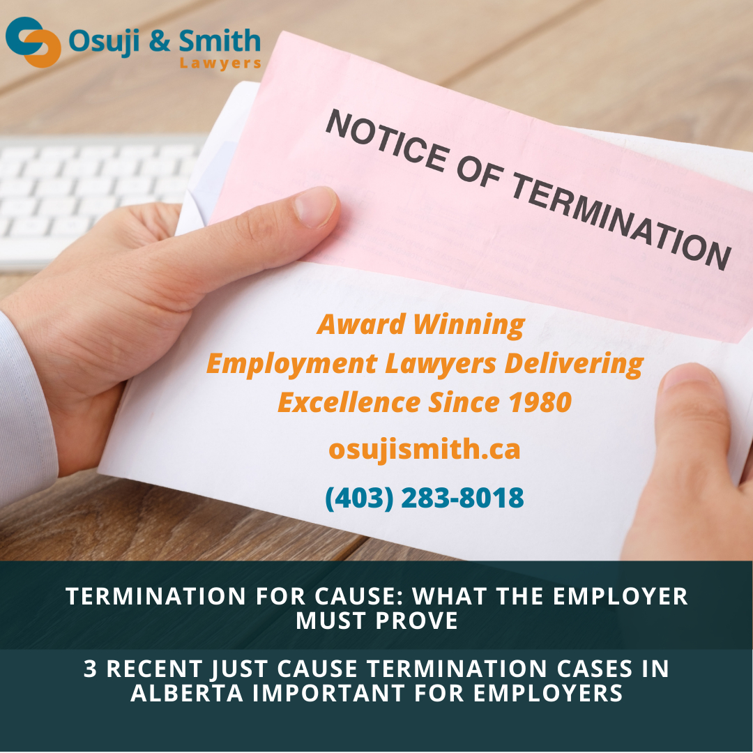 Termination For Just Cause Calgary Employment Lawyers