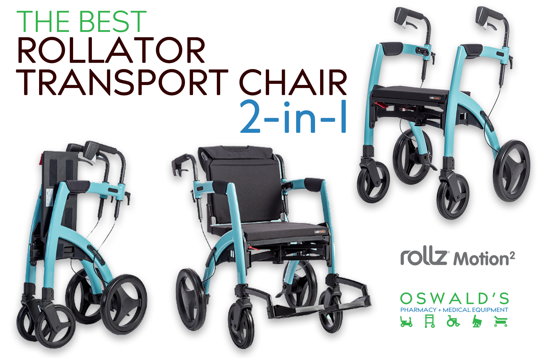 The Best 2In1 Rollator Transport Chair The Rollz Motion 2