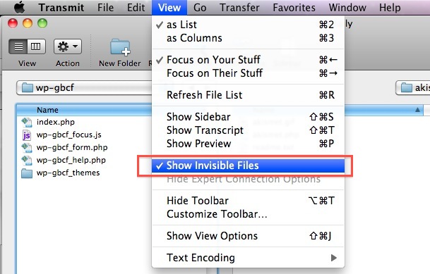 How to Show Invisible Files in Transmit for Mac | OSXDaily
