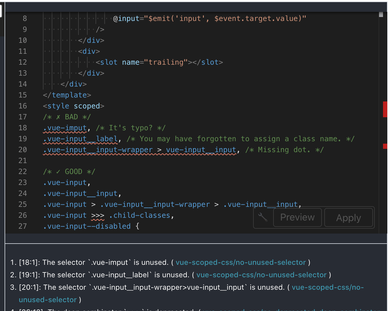 eslintpluginvuescopedcss