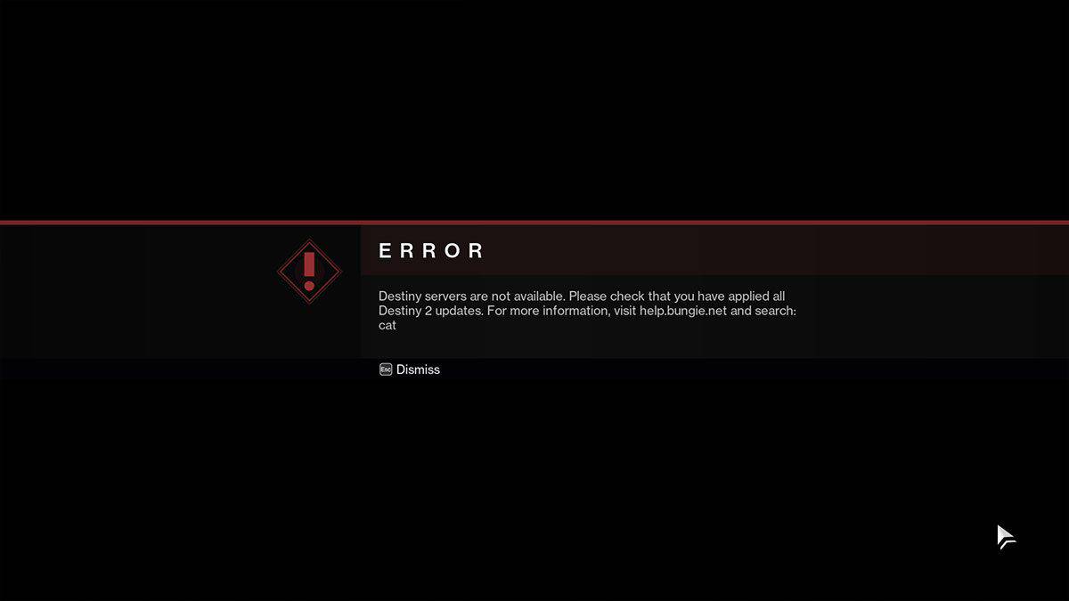 Destiny 2 How To Fix Error Code CAT? OtakuKart