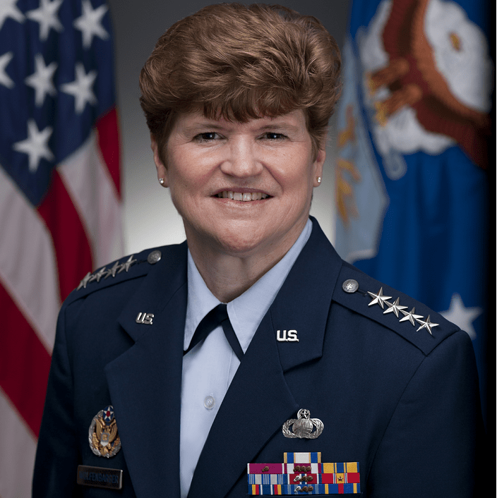 Wolfenbarger, Air Force’s First Female Four Star, Takes Material