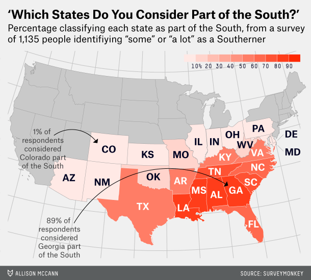 Where Is The South? – Outside the Beltway