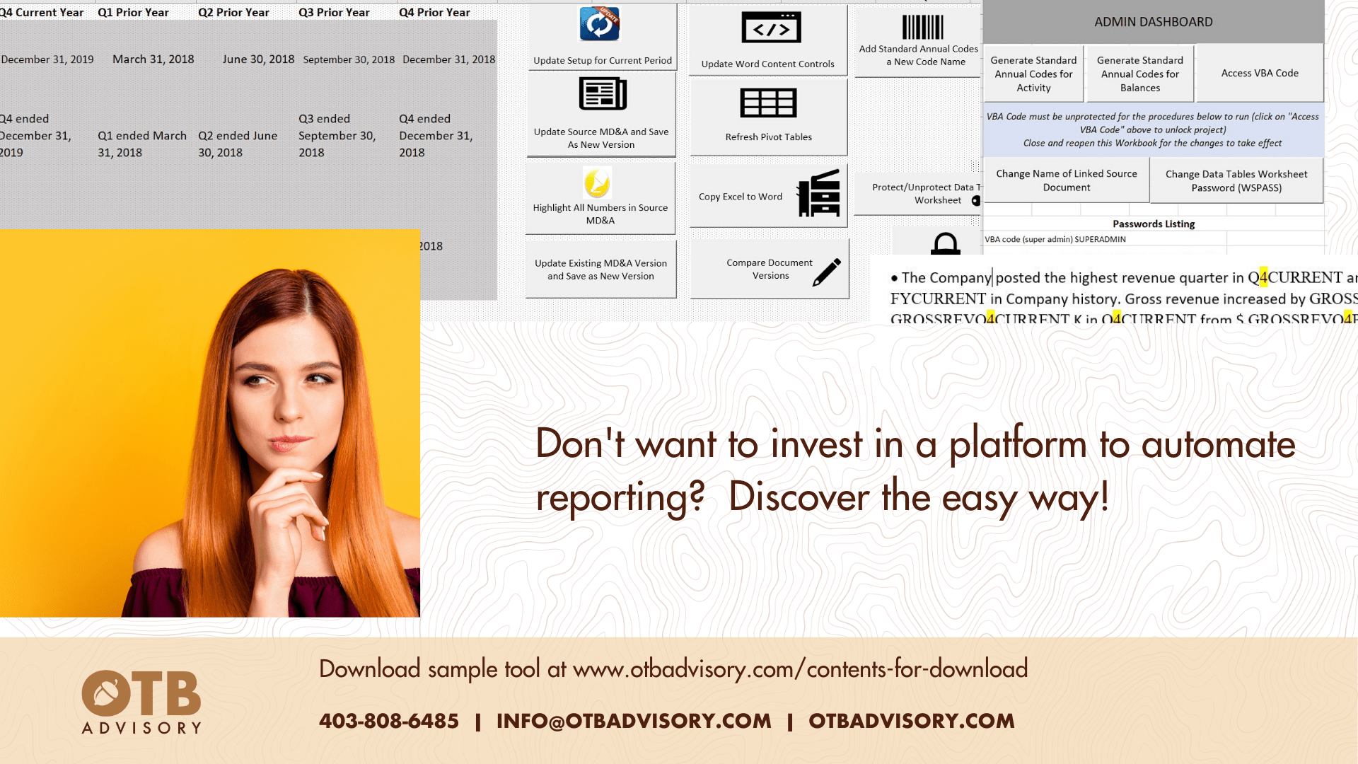 Annual and Interim External Reporting Tool Updates