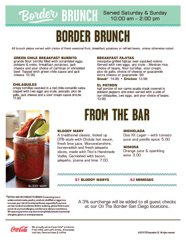 Brunch On The Border San Diego