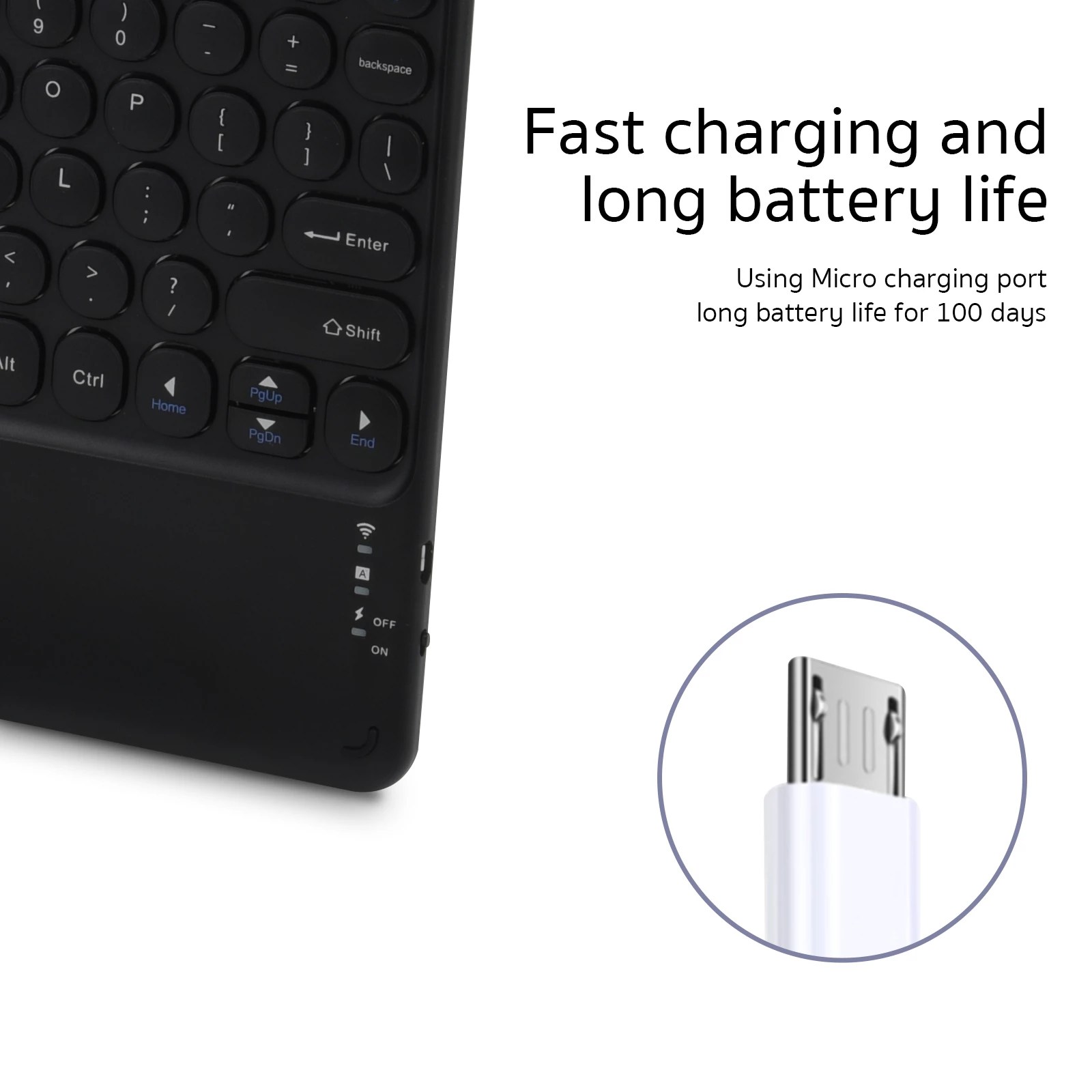 Coteetci Portable Bluetooth Smart Keyboard with TouchPad OTC.LK