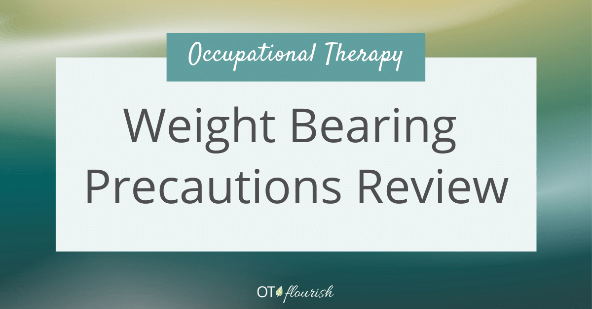 Weight Bearing Precautions Review OT Flourish