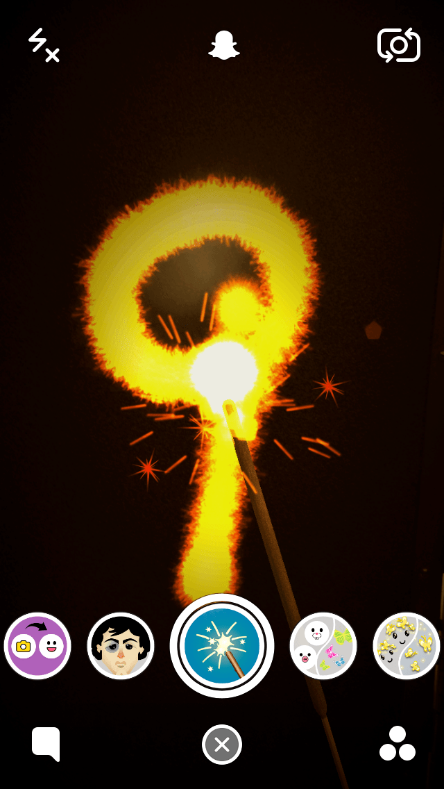 How to Use The Colored Sparkler Snapchat Lens Filter OTLSM