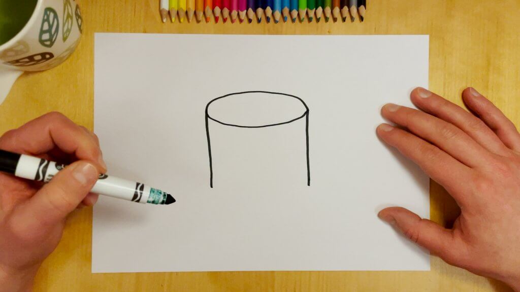 ☕️ How to Draw a 3D Coffee Mug Easy, Easy Drawing for Kids
