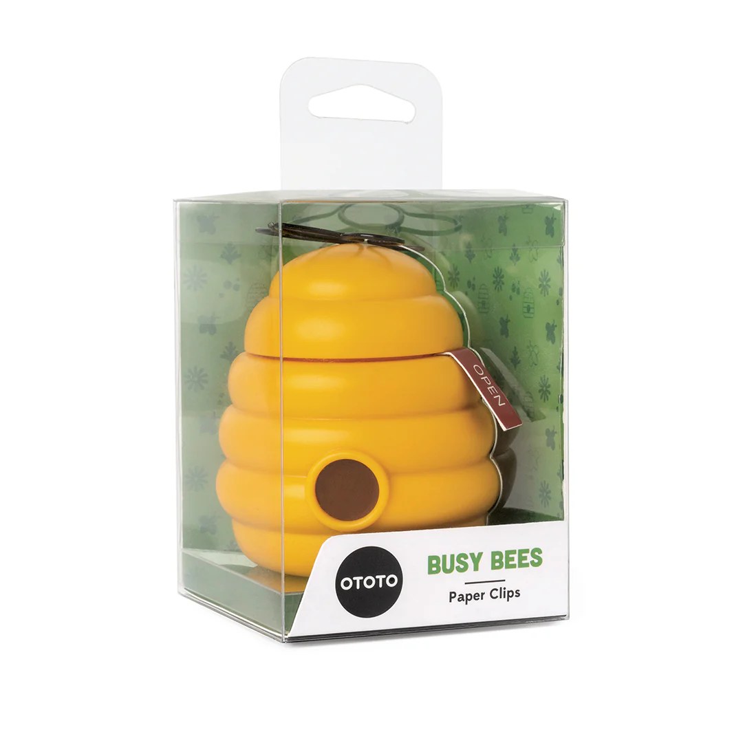 BUSY BEES Paper Clips & Container OTOTO OTOTO DESIGN