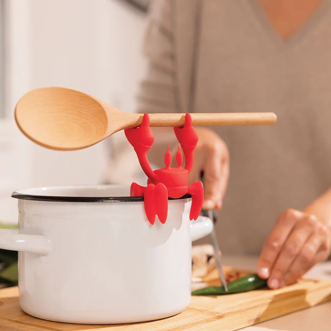 RED Spoon Holder & Steam Releaser OTOTO OTOTO DESIGN