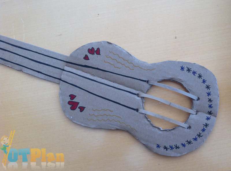 Construction Paper Guitar OTPlan Activity Idea