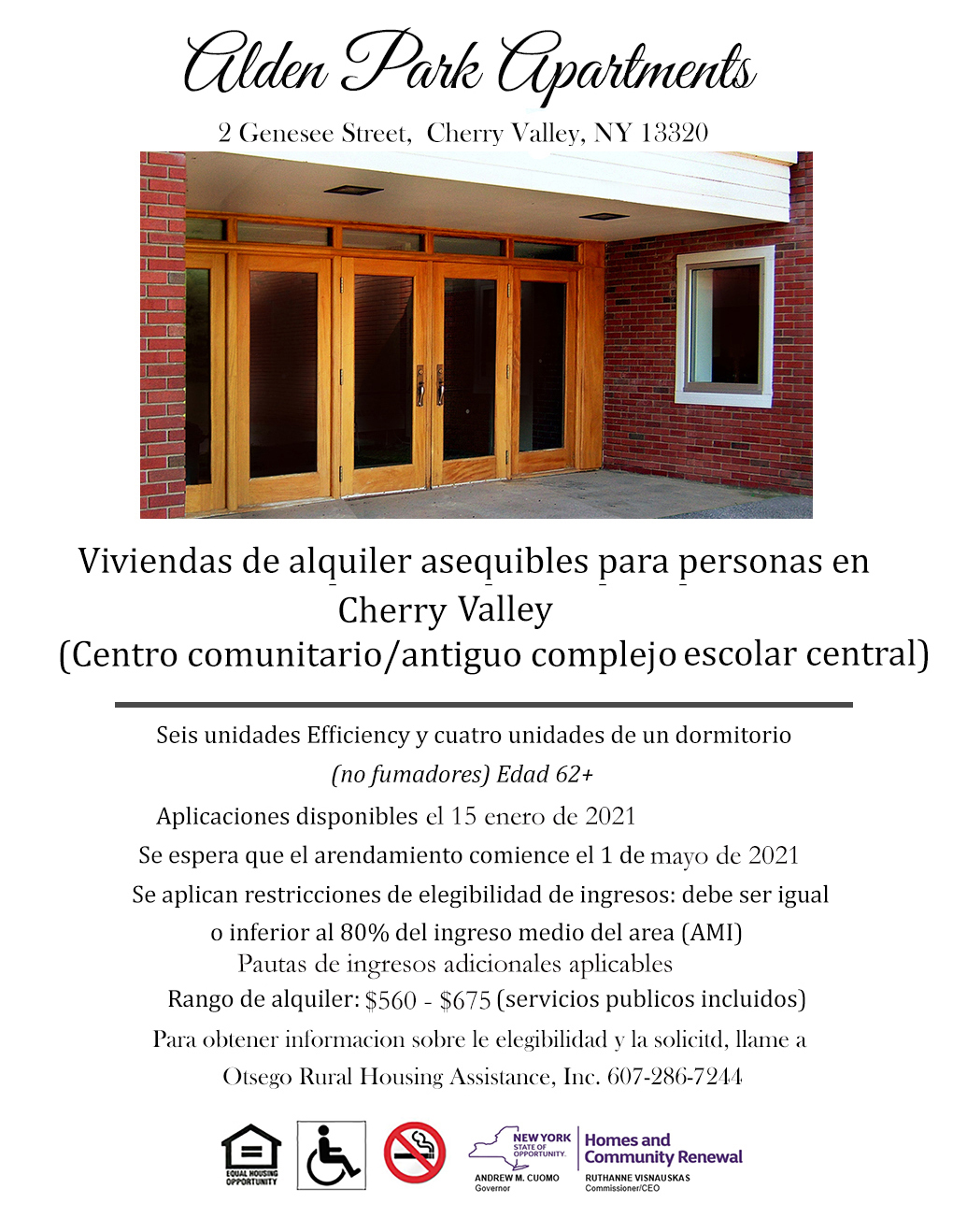 Cherry Valley Alden Park Apartments Otsego Rural Housing Assistance