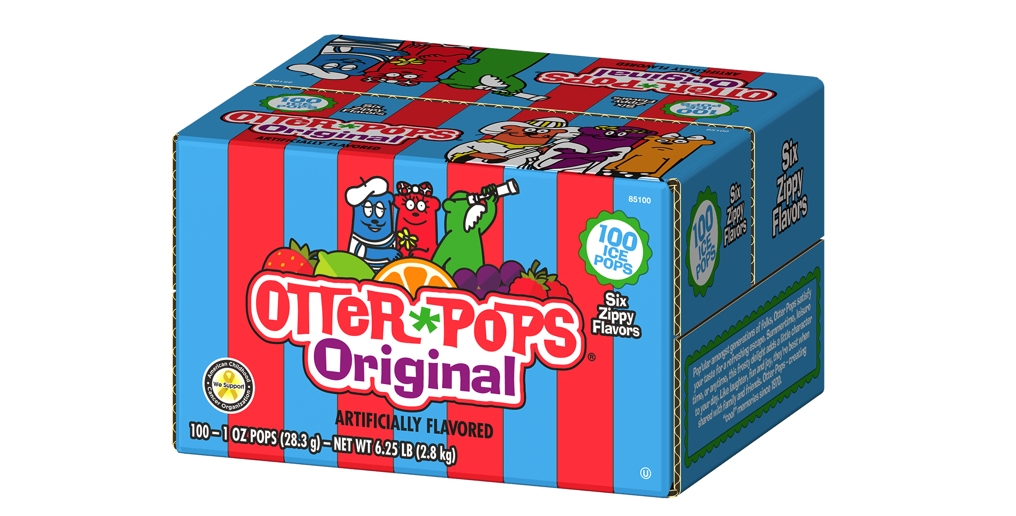 Ice Pops in Original Flavors 100ct/ 1 oz. Otter Pops