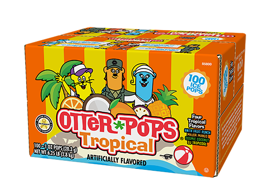 Ice Pops in Tropical Flavors 100 ct/ 1 oz. Otter Pops