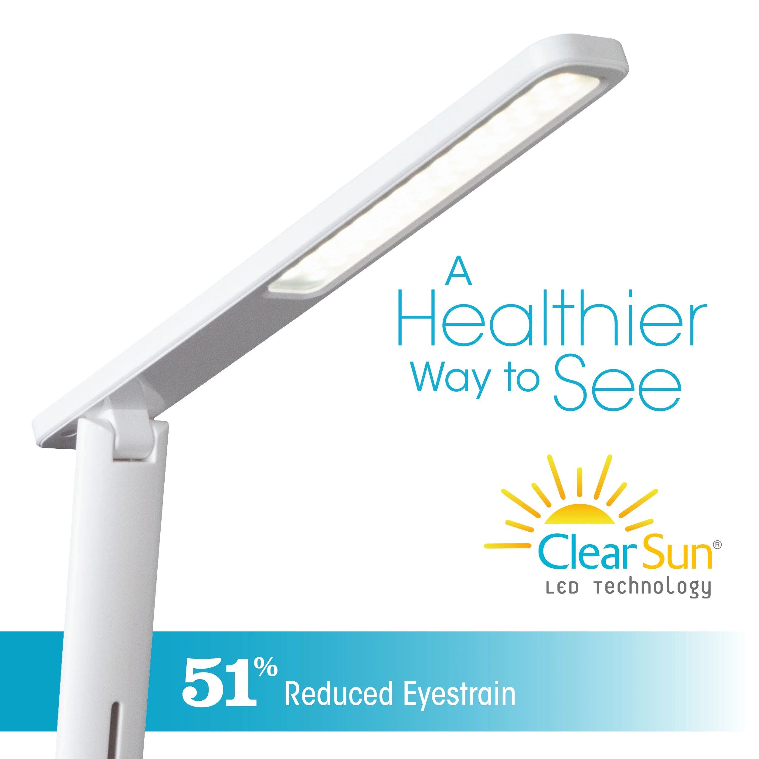 OttLite Wellness Series | Charge Up LED Desk Lamp with Wireless Charging