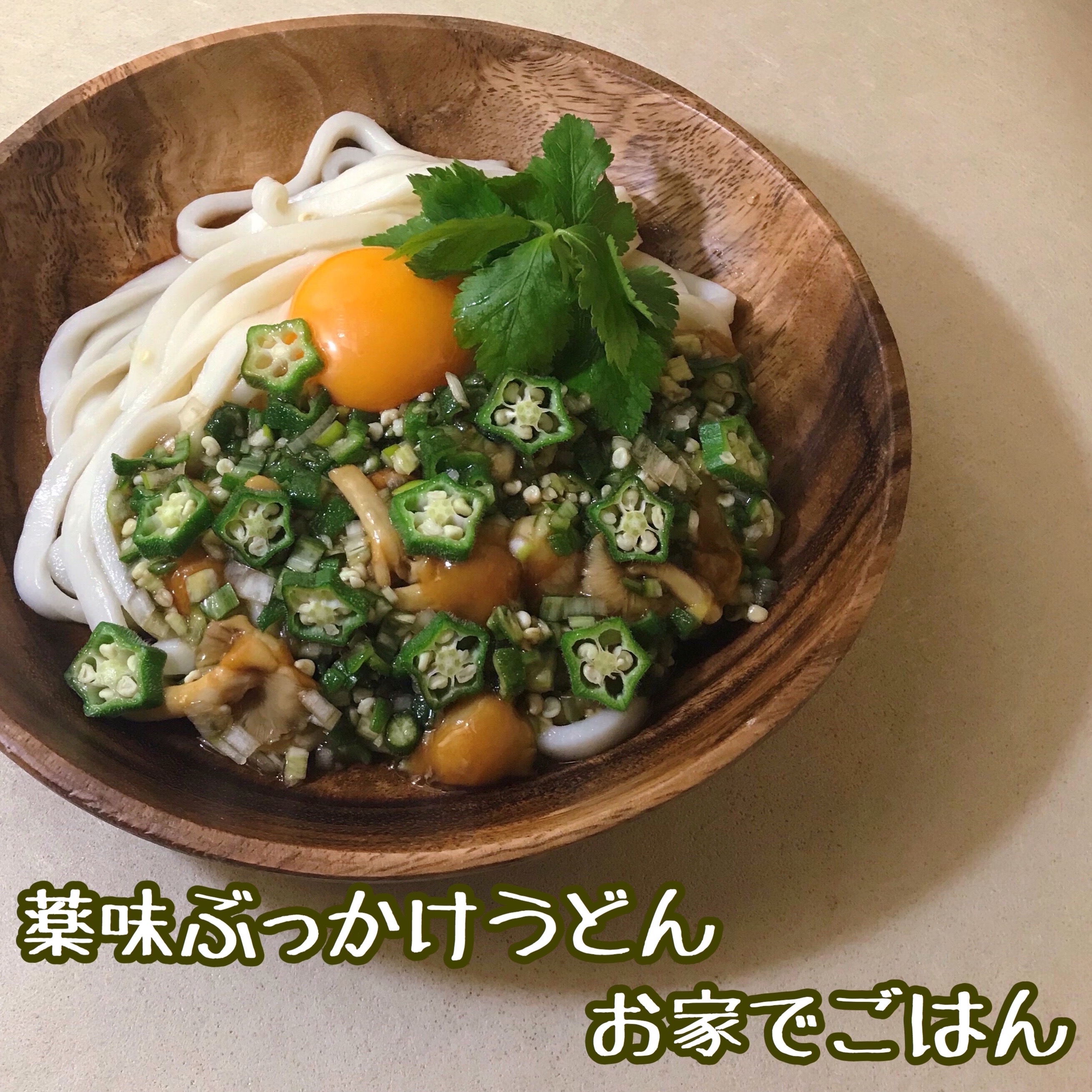 薬味ぶっかけうどん お家でごはん