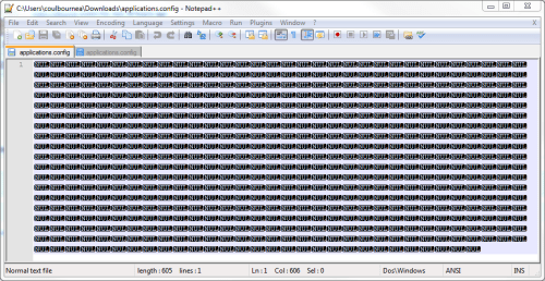 hexadecimal value 0x00 is an invalid character line 1 position 1