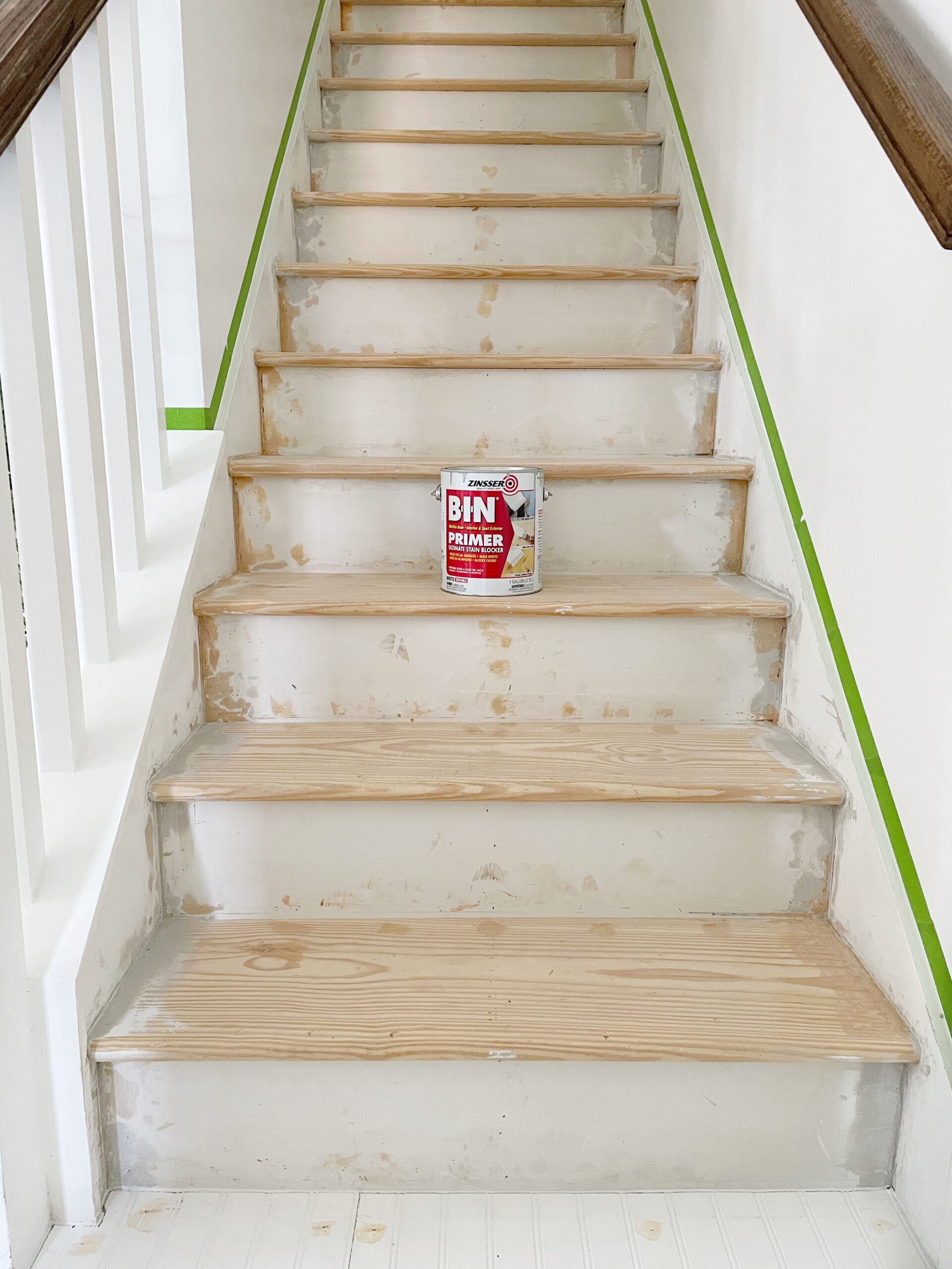Easy DIY Stair Remodel (StepbyStep Tutorial) Our Aesthetic Abode